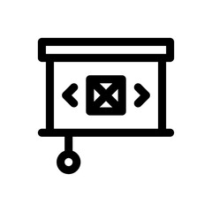 presentation line icon