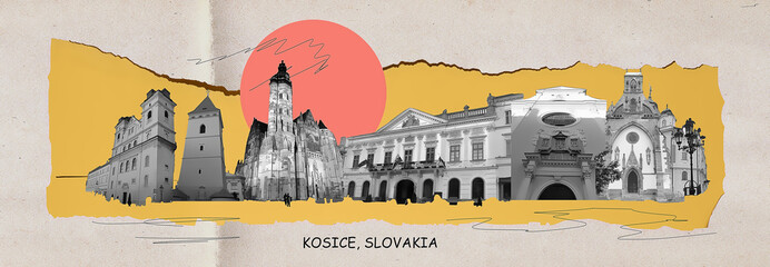 Historical Cathedral in the Old Town of Kosice, Slovakia