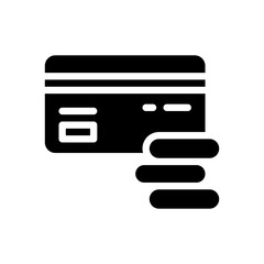 credit card glyph icon