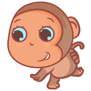 Cute little monkey gesture