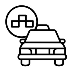  Stand, Cab stand, Pickup point, Waiting area, Taxi rank icon