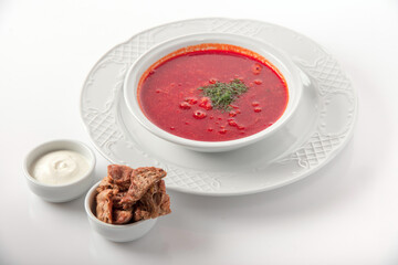 Ukrainian traditional borscht