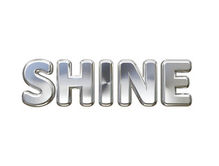 Shine text effect vector transparent element