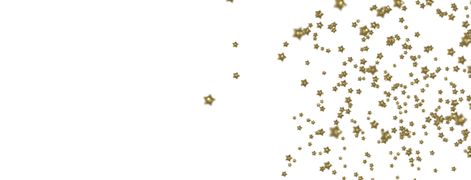 Twinkling Christmas Descent: Striking 3D Illustration Showcasing Falling Festive Twinkling Stars