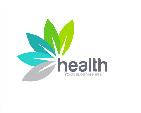 nature health logo designs for medical and clinical logo