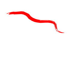 Indonesian Flag with Hand Drawn Brush paint texture