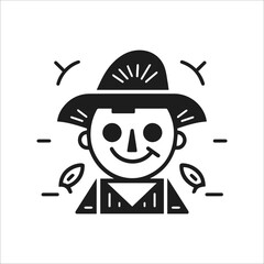  halloween scarecrow illustration