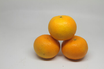 Orange is the fruit of the citrus species in the Fresh orange fruit isolated on white background
