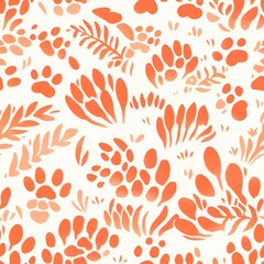 Wild Tiger Seamless Pattern Wallpaper Background