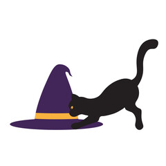 Cat Halloween Silhouette