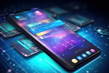 Modern smartphone representing the convergence of cutting-edge technologies