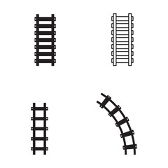 railroad icon vector