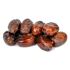 Giant dates on white background