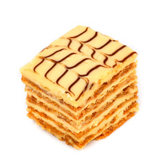 Esterhazy cake on a white background
