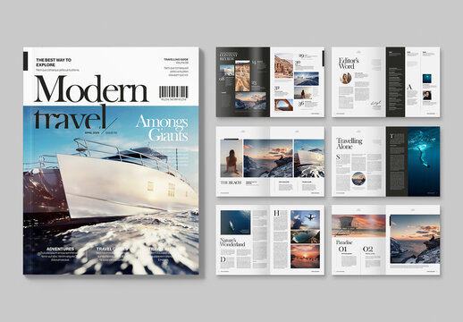 Luxury Travel Magazine Layout