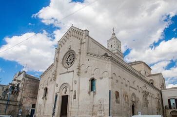 Fototapeta na wymiar Church in old town Matera, Italy.