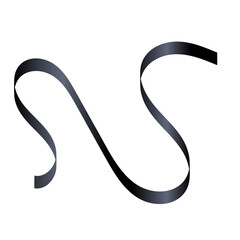 Realistic Black Ribbon