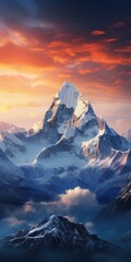 Everest mountain ai generated
