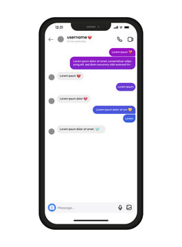 Light Chat Instagram template mockup social media template, new update Instagram post mockup. Live template. Instagram mockup with a mobile phone.