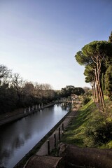 2023.03.18 Tivoli, Hadrian's Villa, UNESCO World Heritage on the outskirts of Rome, 
evocative image of the ruins of the villa that belonged to Emperor Hadrian (II AD)