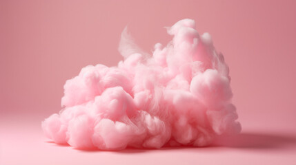 Soft cotton candy, Solid pink background, 