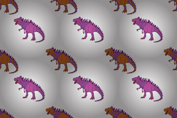 Obraz premium seamless raster pano wallpaper with vintage elements