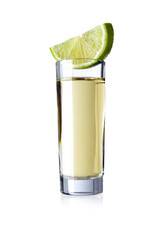 a glass of tequila 