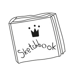 sketchbook illustration on a white background . Vector illustrationsketchbook illustration on a white background in doodle style