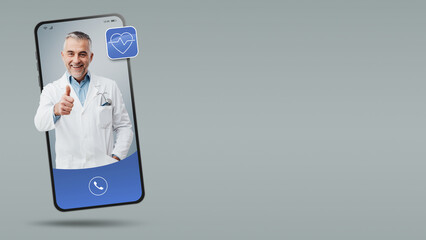 Online medical service app with professional doctor