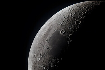 A moon photo view form space