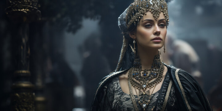 Malhun Hatun -  the wife of Osman I, the founder of Ottoman Empire. Generative AI