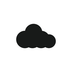 Cloud icon design silhouette illustration isolated