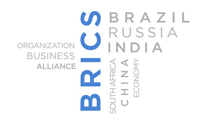BRICS kinetic text abstract concept illustration