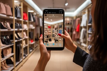 Customer Using A Shopping App, Generative AI