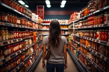 Shopper Exploring The Condiment Aisle, Generative AI