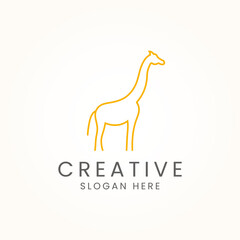 Modern Giraffe logo design vector template © cool_boy2.  5558321