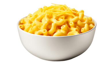 Macaroni and Cheese on Transparent Background. Generative AI
