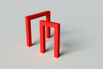 3d render, abstract background, rectangle, corner, primitive geometric shapes, pastel color palette, simple mockup, minimal design elements
