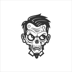 halloween zombie illustration 