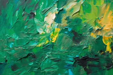 Abstract oil green. Generate AI