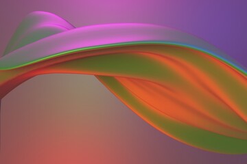 Colorful waves texture. 3D abstract art