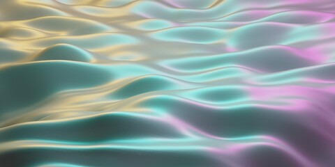 Obraz premium Colorful waves texture. 3D abstract art