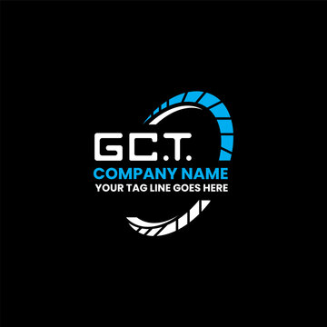 GCT letter logo creative design with vector graphic, GCT simple and modern logo. GCT luxurious alphabet design  