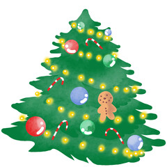 decorated christmas tree