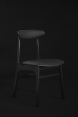 Vintage black mid century chair