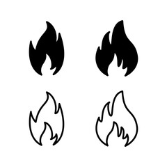Fire icon vector. fire flame icon
