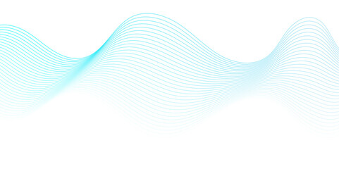 Abstract white and blue blend wave lines and technology digital background. Modern white and blue flowing wave lines and glowing moving lines. Futuristic technology and sound wave lines background.