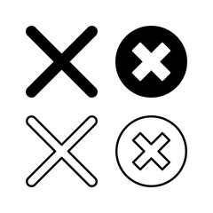 Obraz premium Close vector icon. Delete icon. remove, cancel, exit symbol.