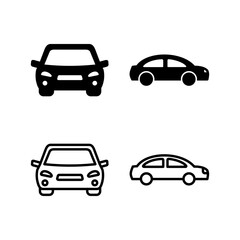 Obraz premium Car icon vector. Car sign. sedan