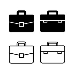 Briefcase icon vector. Portfolio vector icon. suitcase icon
